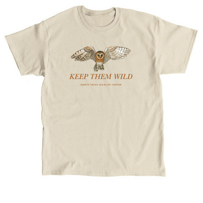 Keep them Wild Owl Edition, a Sand Classic Unisex Tee