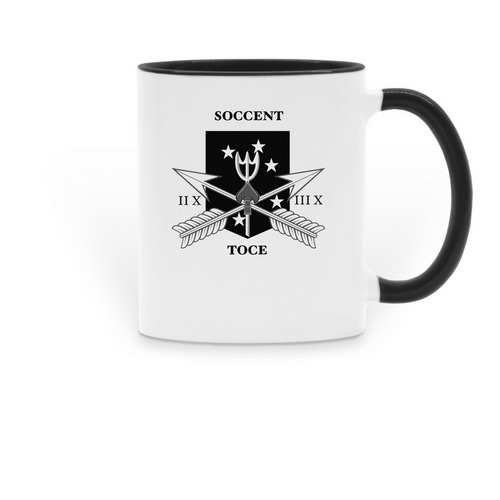 IIX & III X mug, a Black Two-Tone Ceramic Mug