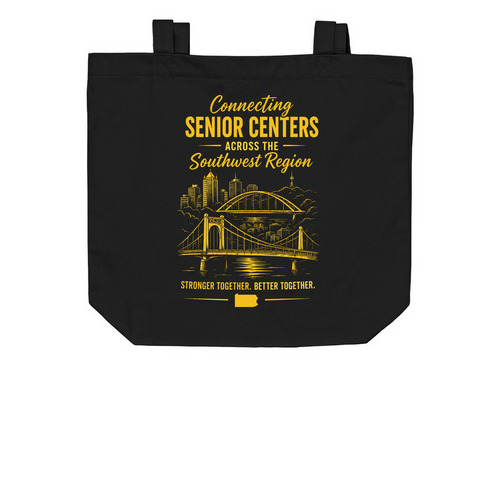 Southwest Region, a Black Organic Cotton Tote Bag