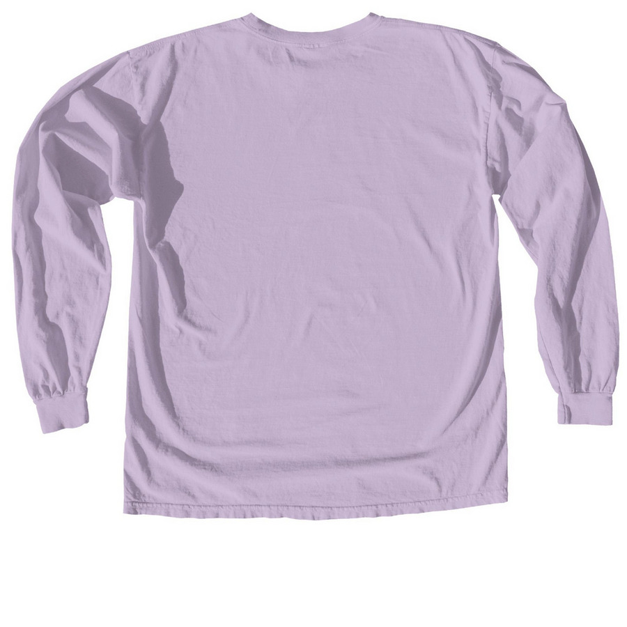 Good Parents Have Hard Days, a Orchid Comfort Colors Long Sleeve Tee (back-view)