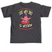 Patrick Star Meditating, a Graphite Comfort Colors Unisex Tee (back-view)
