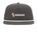 KK Hats, a Charcoal/ White Printed Umpqua Snapback Cap