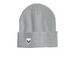 Crest Beanie, a Heather Grey Printed Cuffed Beanie