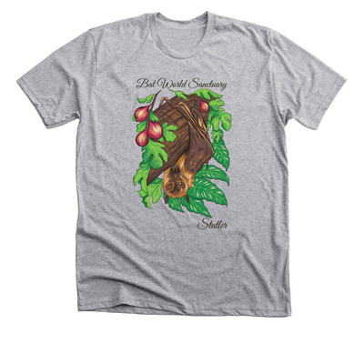 Bat World Sanctuary- Statler, a Athletic Heather Premium Unisex Tee