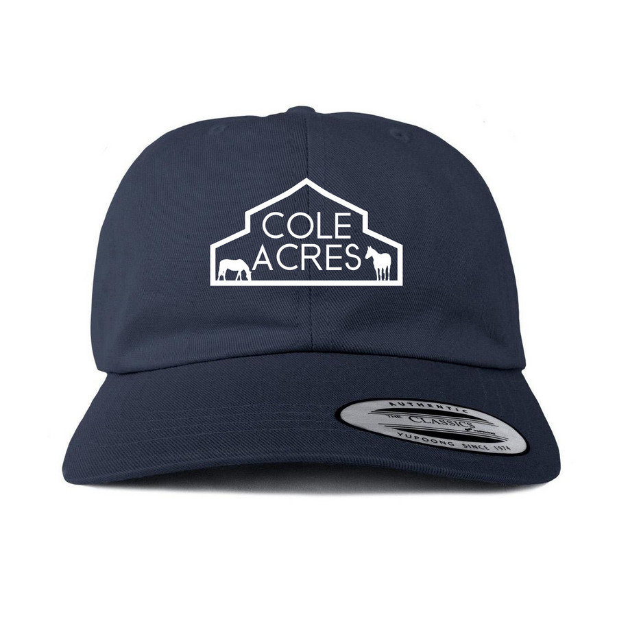 Cole Acres Farm Hats, a Navy Printed Classic Baseball Cap