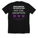 Pancreatic Cancer, a Solid Black Blend Premium Unisex Tee (back-view)