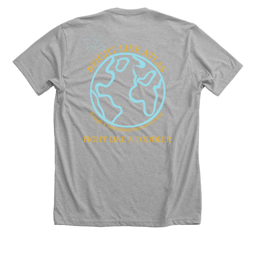 Team Atlas, a Athletic Heather Premium Unisex Tee (back-view)