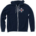 Proud of Our Coastguardsman Quebec 208, a Navy Zip Up Hoodie