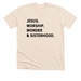 Redeeming The Story, a Heather Soft Cream Premium Unisex Tee