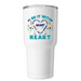 Do It With HEART, a White Insulated Tumbler