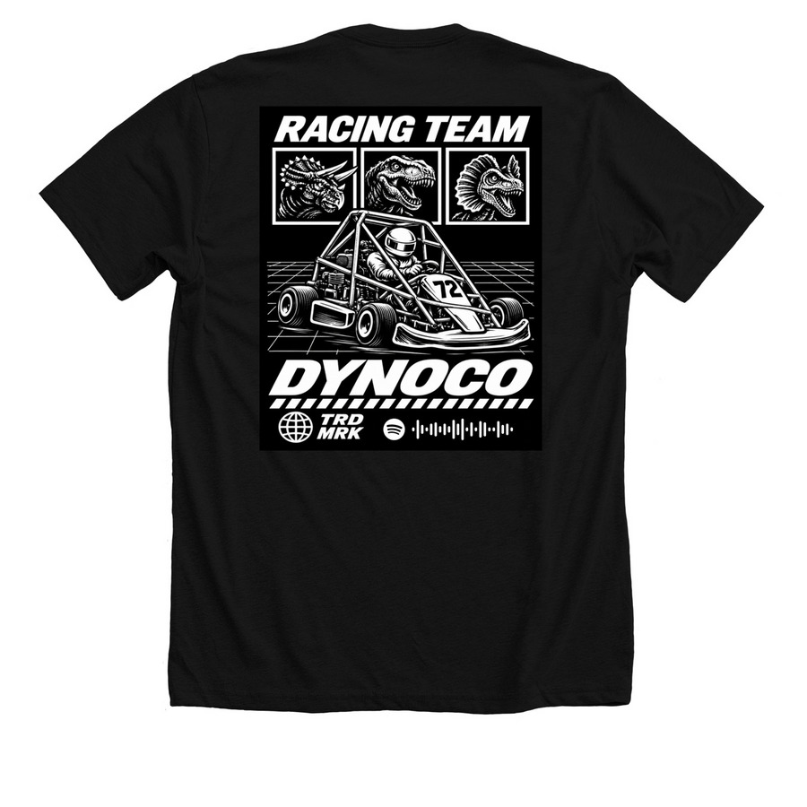 OG Dynoco Merch, a Solid Black Blend Premium Unisex Tee (back-view)