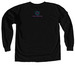 Official VSS #VerySpecialShirts, a Black Comfort Colors Long Sleeve Tee (back-view)