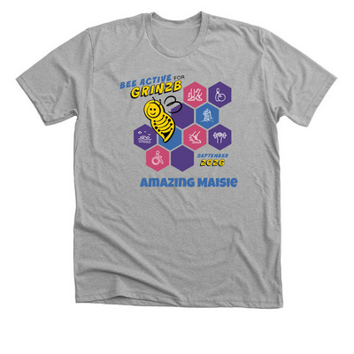The Amazing Maisie Mae, a Athletic Heather Premium Unisex Tee