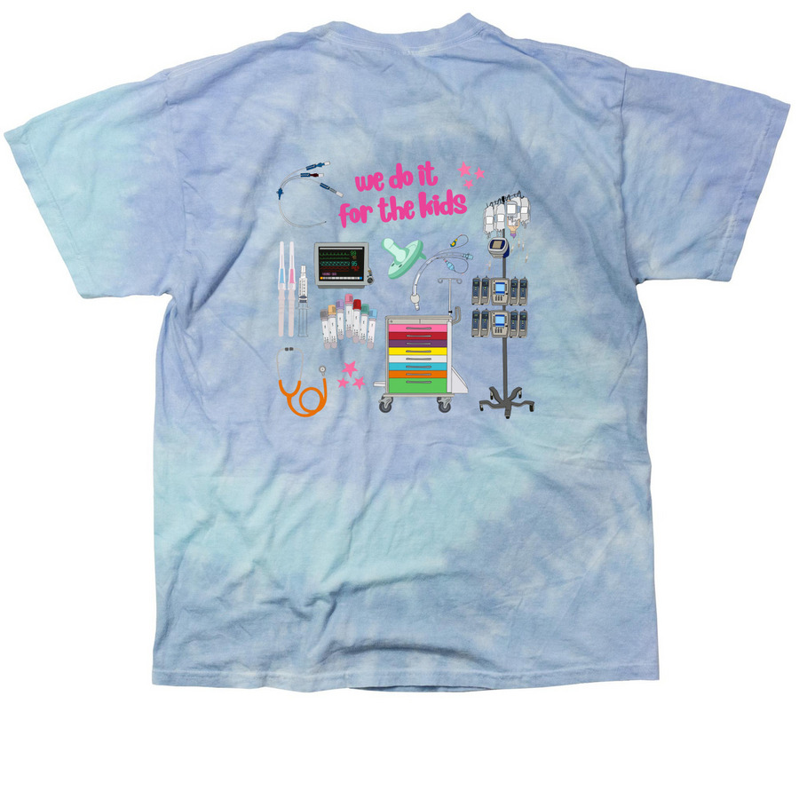 2026 week of the nurse shirts (+ back design), a Lagoon Classic Tie Dye Tee (back-view)