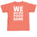 Second Harvest - We are the Food Bank, a Neon Red Orange Comfort Colors Unisex Tee (back-view)