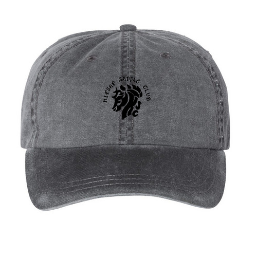 Kitsap Saddle Club Fundraiser, a Black Printed Pigment Dye Baseball Cap