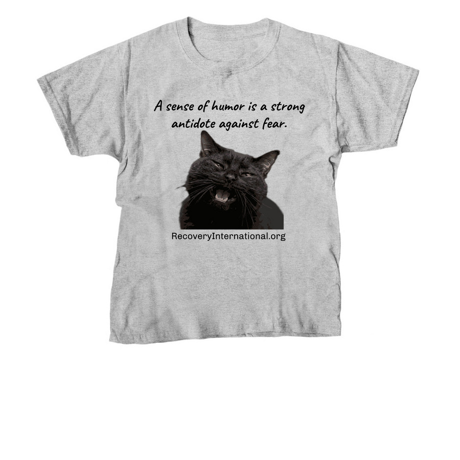 Humor is an antidote against fear, a Sport Grey Youth Unisex Tee