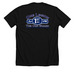 Folded Flag Apparel, a Solid Black Blend Premium Unisex Tee (back-view)