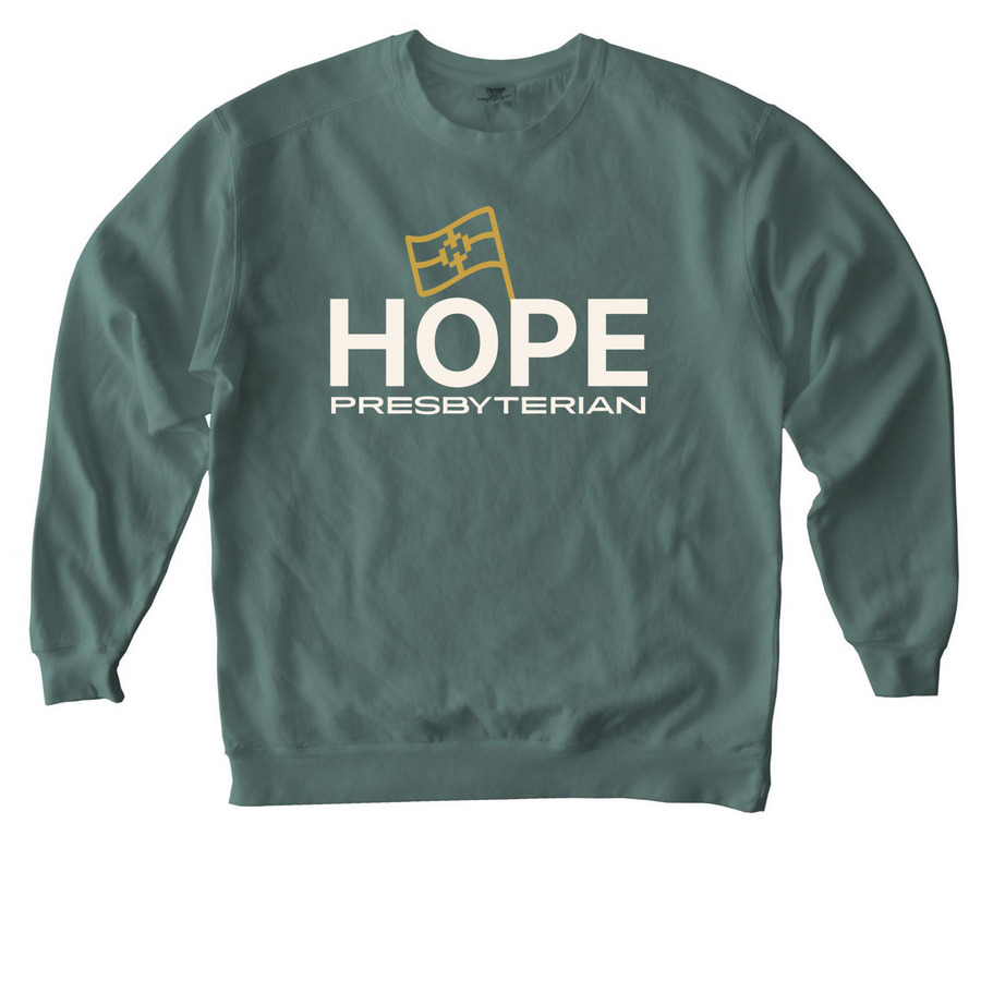 Hope Flag Ts and Sweatshirts, a Blue Spruce Comfort Colors Crewneck Sweatshirt