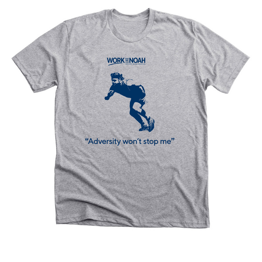 Work Like Noah Quote Apparel, a Athletic Heather Premium Unisex Tee