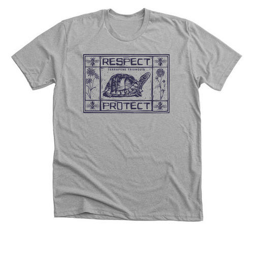 Respect. Protect., a Athletic Heather Premium Unisex Tee