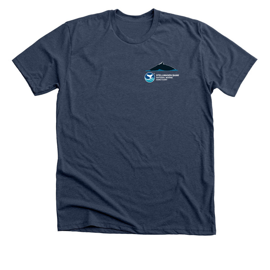 Stellwagen Volunteer, a Heather Navy Premium Unisex Tee