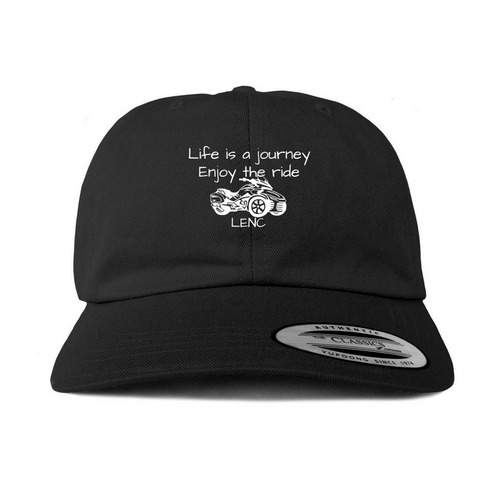 Life is a journey, a Black Printed Classic Baseball Cap