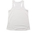 Run the D Activewear, a White Women's Performance Tank (back-view)