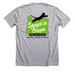 Spayed in Oregon, a Athletic Heather Premium Unisex Tee (back-view)