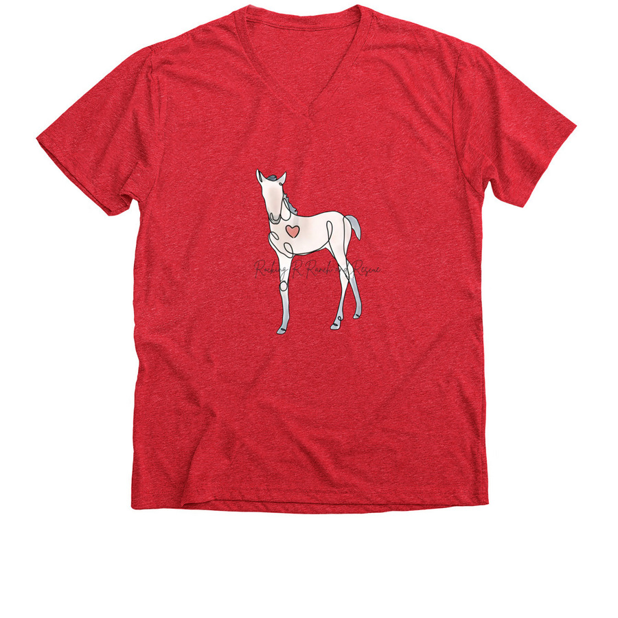 ROCKY BY N&nbsp;, a Heather Red Premium V-Neck Tee