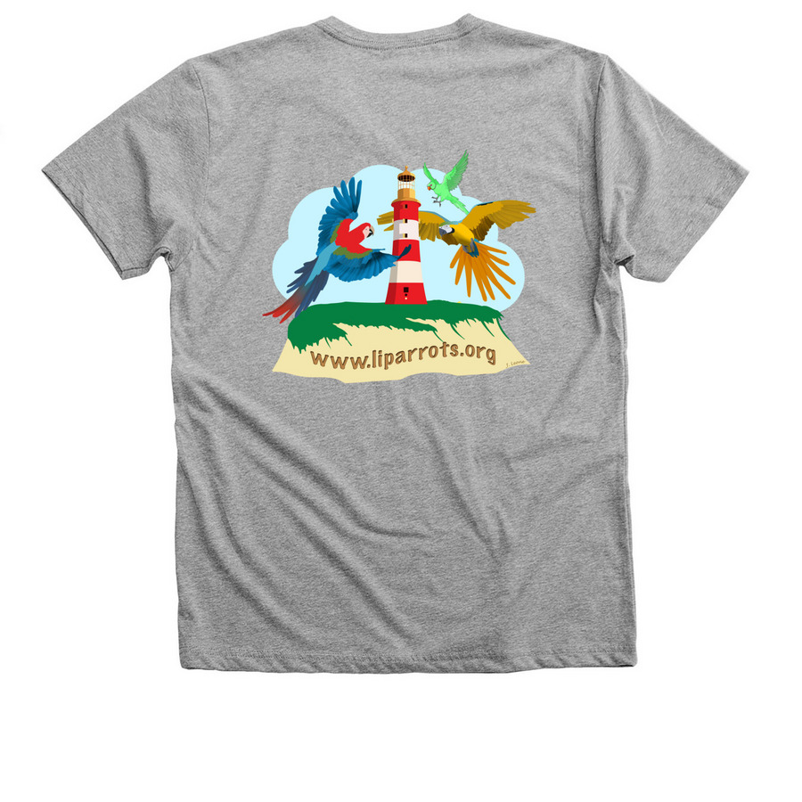 LIPS 2025&nbsp;, a Athletic Heather Premium V-Neck Tee (back-view)