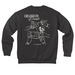 Created to Create Crewneck, a Dark Grey Heather Premium Drop Shoulder Sweatshirt (back-view)