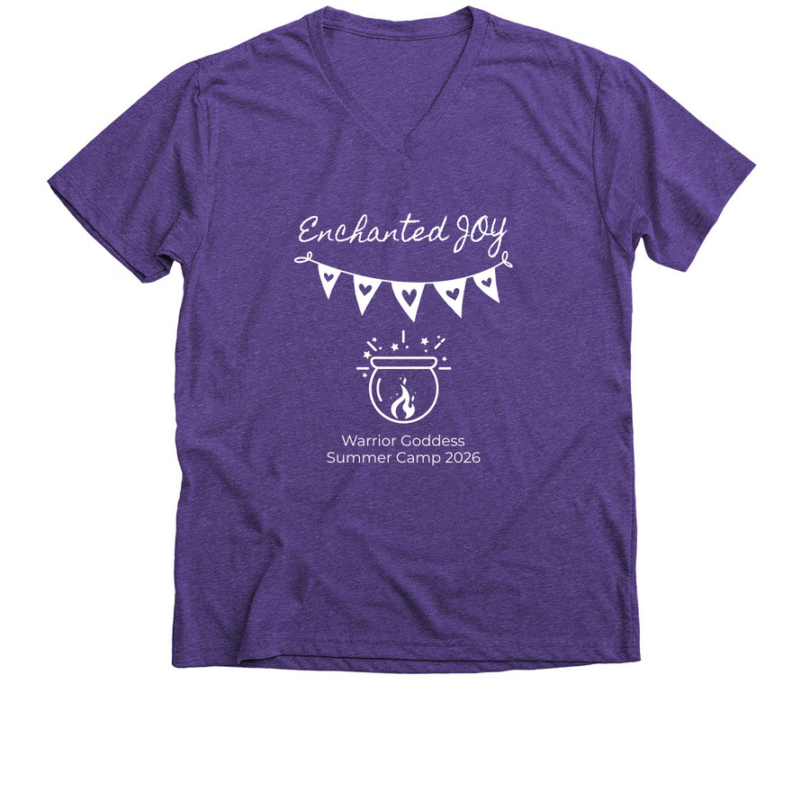Warrior Goddess Summer Camp 2026, a Purple Rush Premium V-Neck Tee