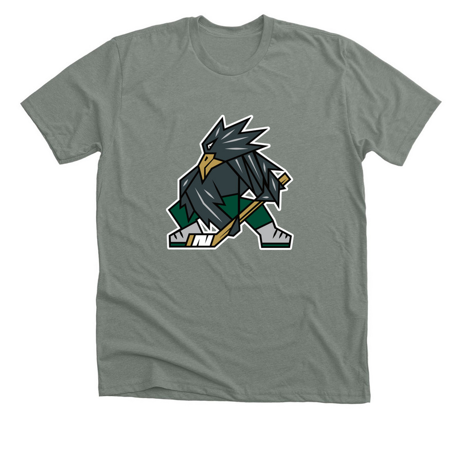 PBHL EAGLES HOCKEY, a Deep Heather Premium Unisex Tee