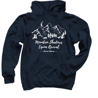 MSER In the Shadows of the Mountains, a Navy Pullover Hoodie