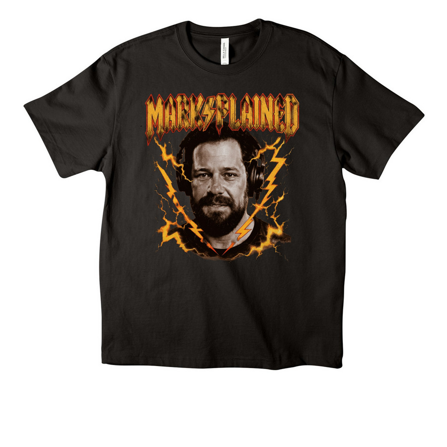 MARKSPLAINED, a Black Unisex Heavyweight Tee