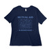 Mutual Aid is Resistance Shirts, a Navy Women?s Relaxed Cotton Tee