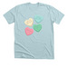 Candy Hearts - U=U, a Heather Ice Blue Premium Unisex Tee