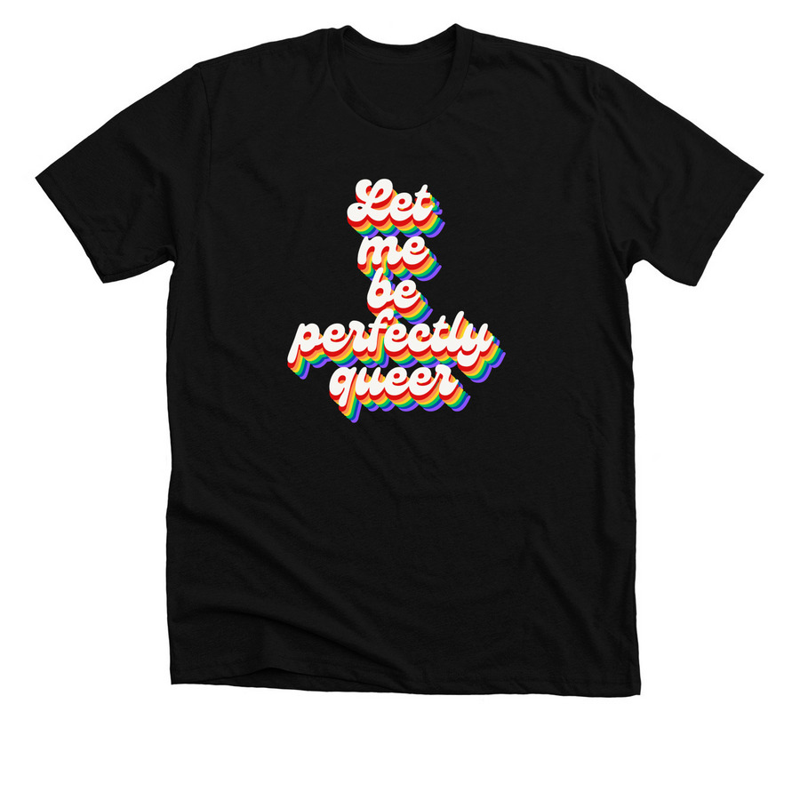 Queerly Beloved, a Solid Black Blend Premium Unisex Tee