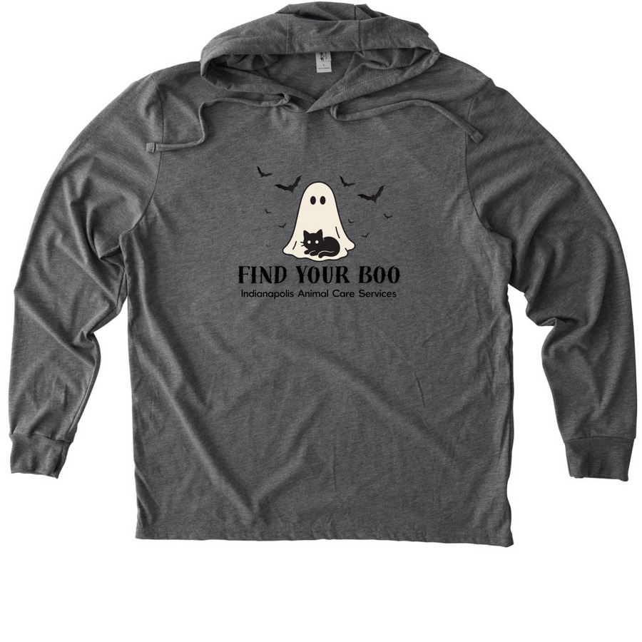 Find Your Boo at IACS, a Aluminum Grey Allmade Eco Triblend Hoodie Tee