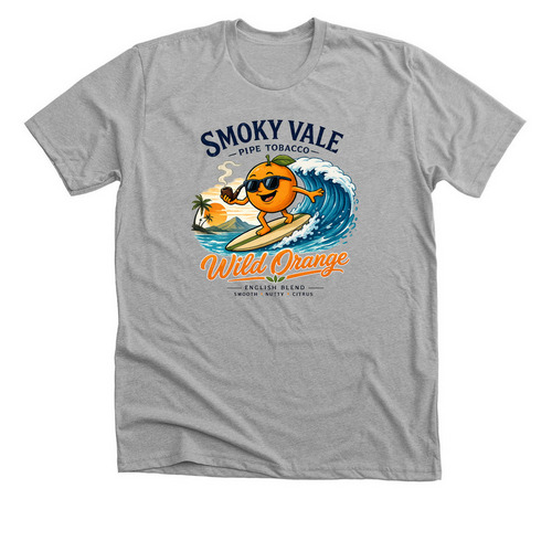 Wild Orange Tee, a Athletic Heather Premium Unisex Tee