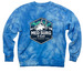 4E MED SURG, a Aqua Blue Tie Dye Crewneck Sweatshirt