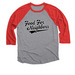 Baseball Jersey, a Red and Premium Heather 3/4 Sleeve Baseball Tee