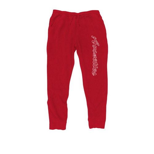 Avonettes Joggers & Pajama Pants, a Red Midweight Fleece Joggers