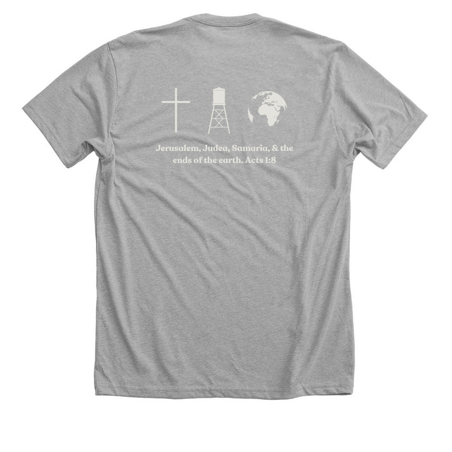 FBCR Students Merch, a Athletic Heather Premium Unisex Tee (back-view)