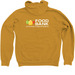 Food Bank Classic Logo, a Heather Mustard Zip Up Hoodie (back-view)