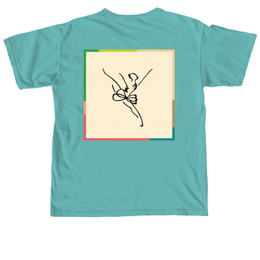 Upstage Classic, a Seafoam Comfort Colors Unisex Tee (back-view)