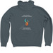 Changemakers, a Heather Slate Zip Up Hoodie (back-view)