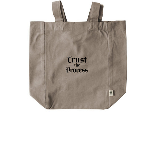 Trust the Process&nbsp;, a Pumice Recycled Cotton Tote Bag