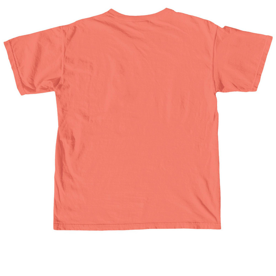 Orange Shirt Day, a Neon Red Orange Comfort Colors Unisex Tee (back-view)